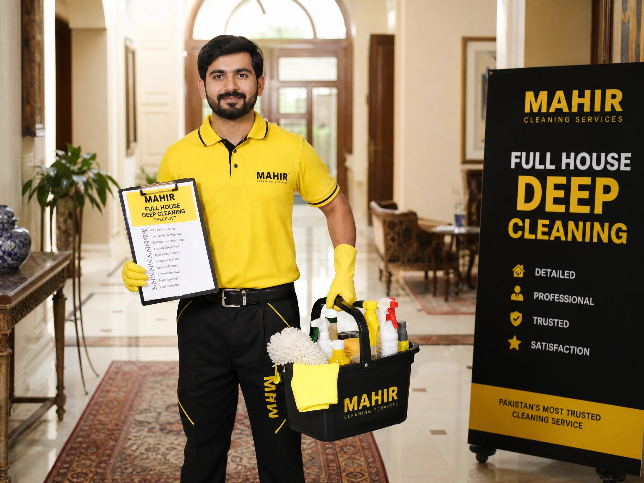 Mahir professional full house deep cleaning service