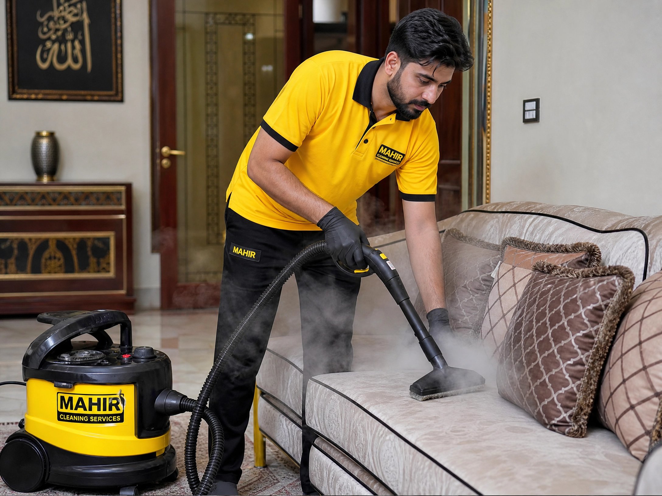 Mahir professional sofa steam cleaning